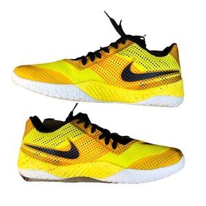 2015 Nike Hyperlive Yellow/Black Shoes Size 13